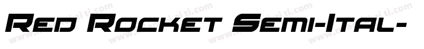 Red Rocket Semi-Ital字体转换